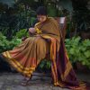 brown handloom cotton saree