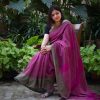 pink handloom saree