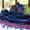 indigo cotton handloom dopatta