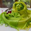 handloom cotton summer green yellow dupatta