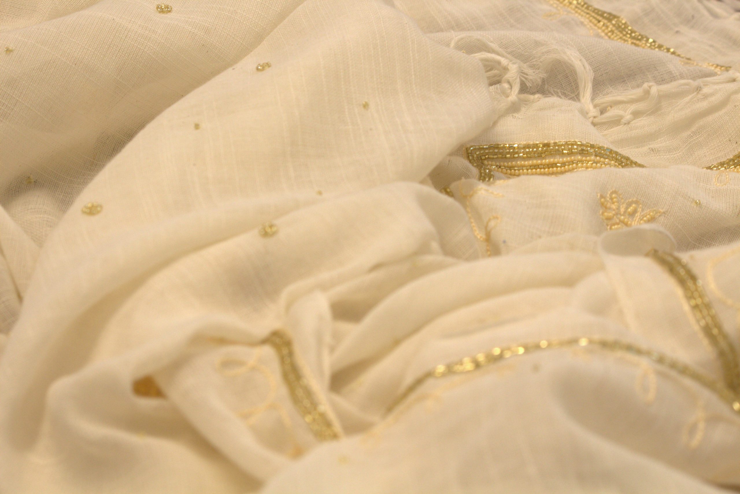 zardozi cotton handloom saree