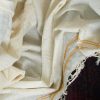 zardozi cotton handloom saree from baragaon weaves