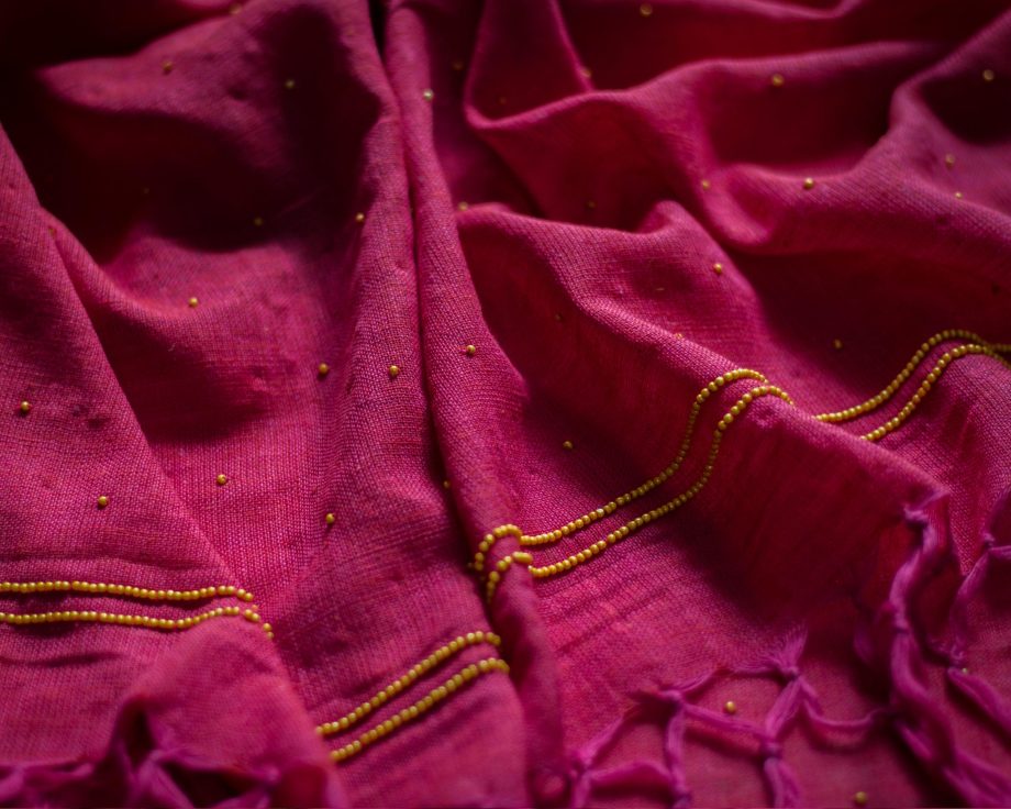 Handloom Dupatta hand embroidered zardozi