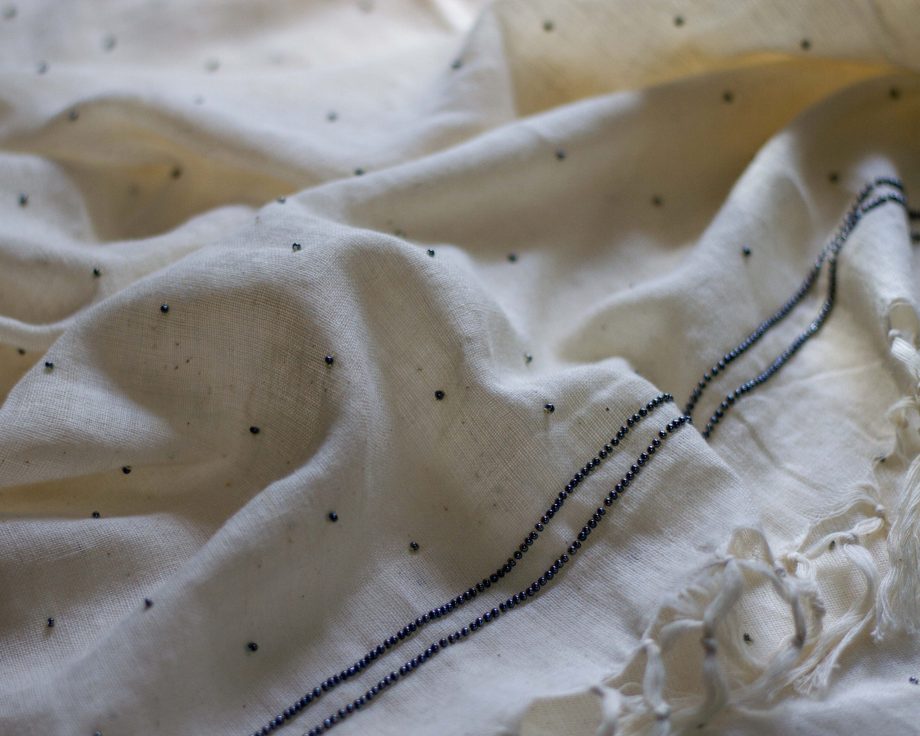 Handloom Dupatta hand embroidered zardozi