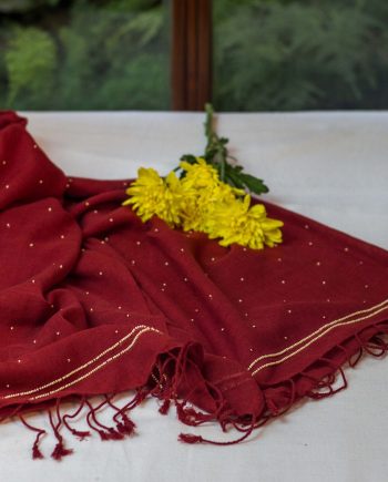 Handloom Stoles hand embroidered zardozi