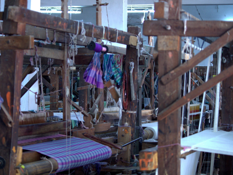 Cotton Handloom Weaving