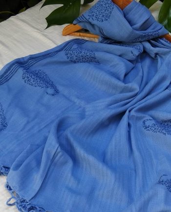 Handloom cotton saree, sari handmade natural white handwoven in India