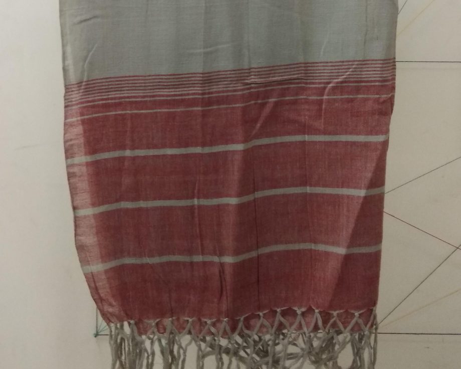 Handloom cotton scarf handmade handwoven in India