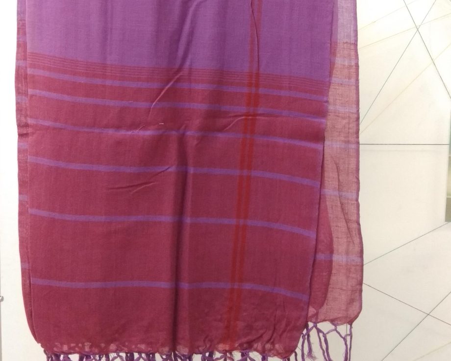 Handloom cotton scarf handmade handwoven in India