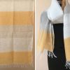 Handloom cotton scarf handmade handwoven in India