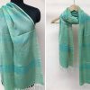 Handloom cotton scarf handwoven in India vocal for local