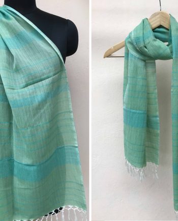 Handloom cotton scarf handwoven in India vocal for local