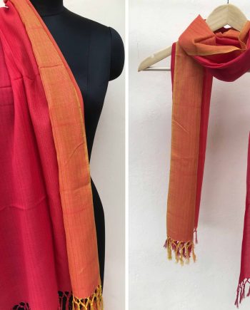 Handloom cotton scarf handmade handwoven in India