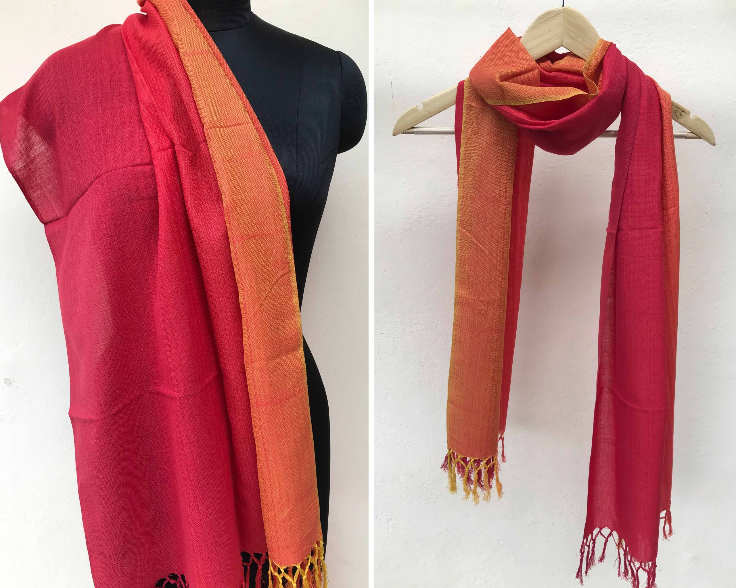 Handloom scarf : Kumaon Blaze