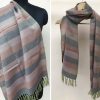 Handloom cotton scarf handmade handwoven linen in India pure wool