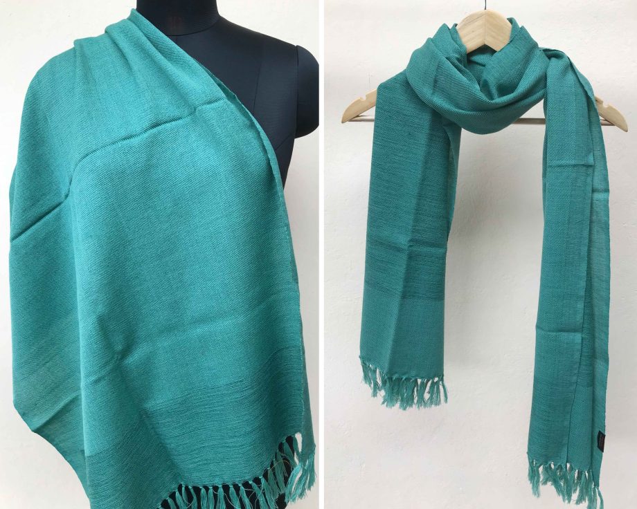 Handloom cotton scarf handmade handwoven linen in India pure wool