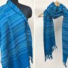 Handloom cotton scarf handmade handwoven linen in India pure wool