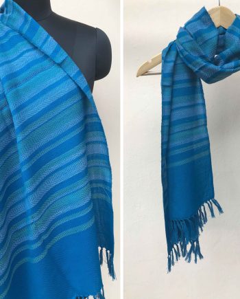 Handloom cotton scarf handmade handwoven linen in India pure wool