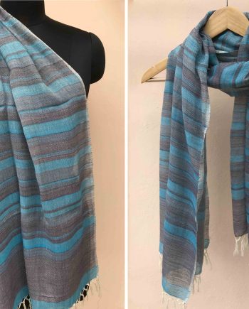 Handloom cotton scarf handwoven in India vocal for local