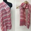 Handloom cotton scarf handwoven in India vocal for local