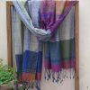 Handloom cotton scarf handmade handwoven in India