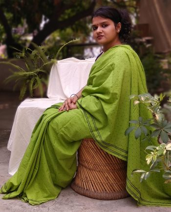 Handloom cotton saree, sari handmade handwoven in India