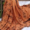 Handloom cotton saree, sari handmade handwoven in India