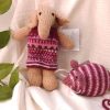 Handmade toy made in india handknitted stuff toy animal toy tiger elephant bunny