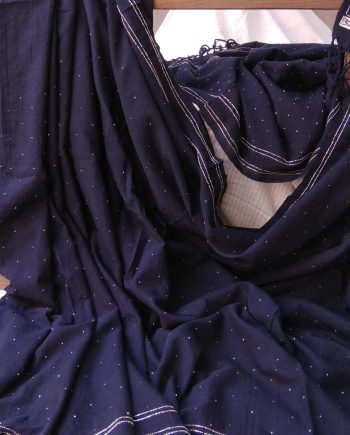 Handloom cotton saree, sari handmade handwoven in India