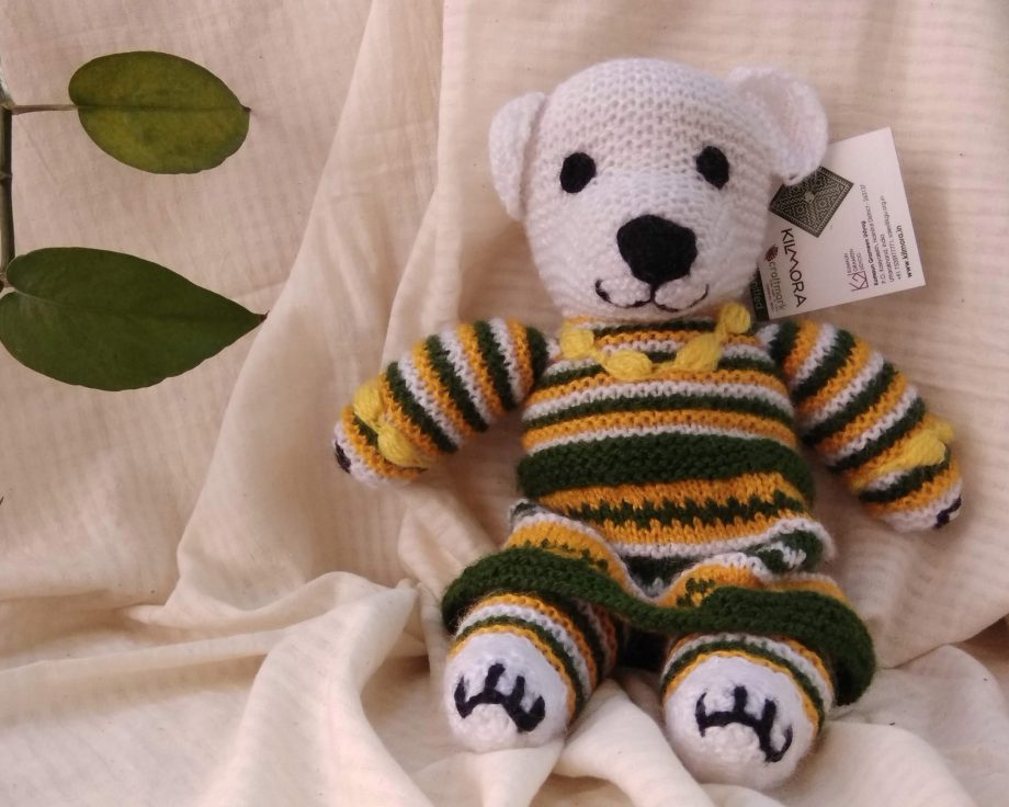 Handmade toy made in india handknitted stuff toy animal toy tiger elephant bunny mouse
