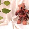 Handmade toy made in india handknitted stuff toy animal toy tiger elephant bunny mouse