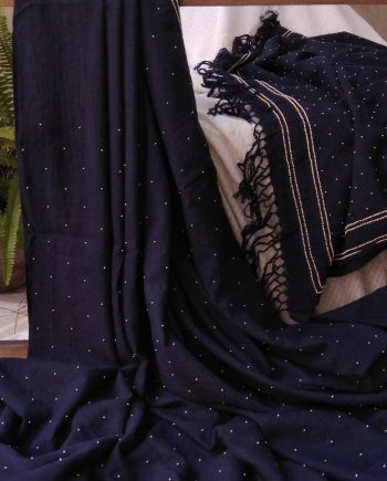 Handloom cotton saree, sari handmade handwoven in India