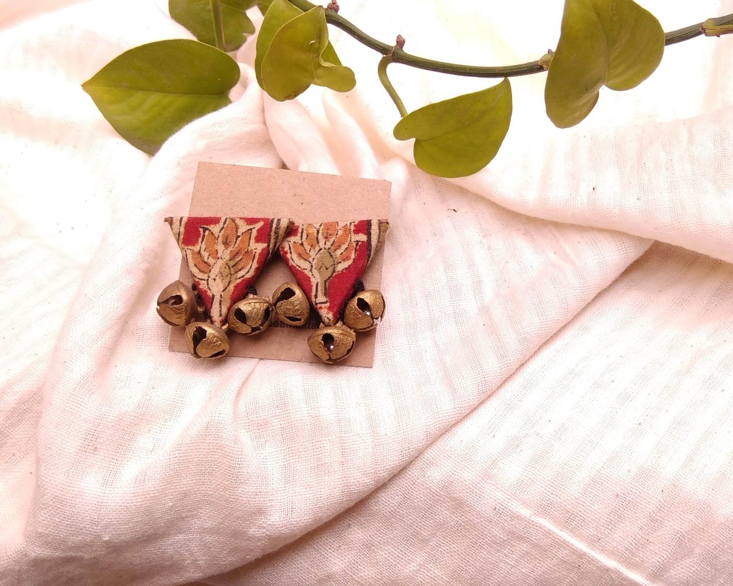 Hand made earring fabric