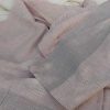 Handloom cotton saree, sari handmade natural white handwoven in India red