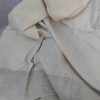 Handloom cotton saree, sari handmade natural white handwoven in India