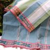 Handloom cotton saree, sari handmade natural white handwoven in India