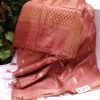 Handloom cotton saree, sari handmade natural white handwoven in India