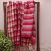 Handloom cotton saree, sari handmade natural white handwoven in India