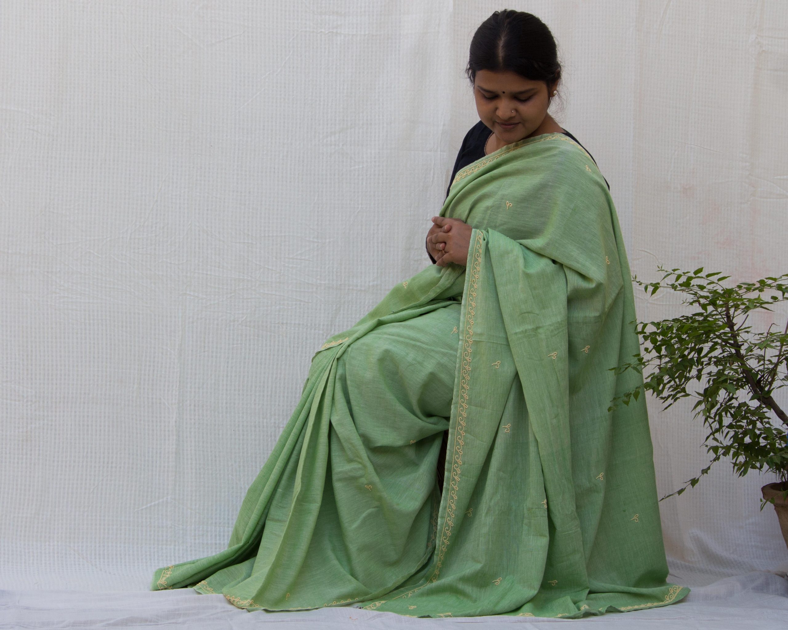 Handmade Zardozi Saree