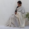 Handloom cotton and silk saree. sari handmade with natural silk and handwoven in India.