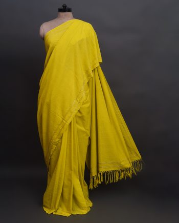 handloom zardozi handembroidered sari with glass beads