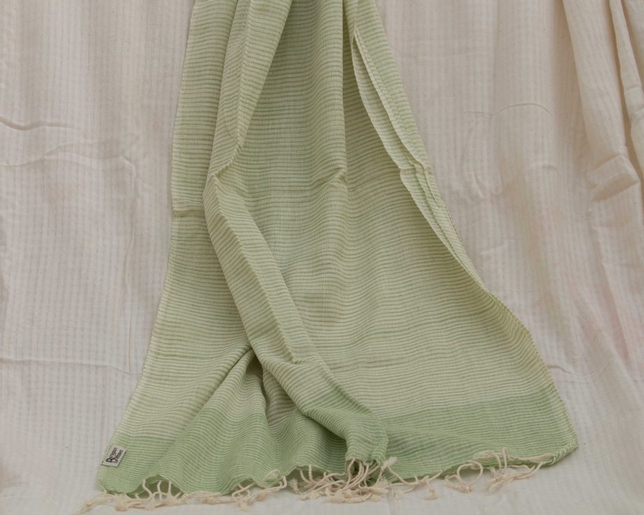 Handloom cotton scarf handmade handwoven in India