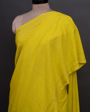 handloom zardozi handembroidered sari with glass beads