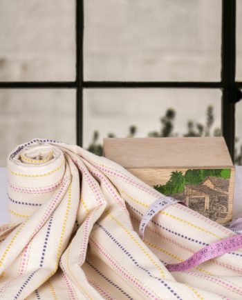 Handloom cotton fabric.