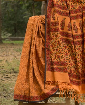 Handloom cotton saree, sari handmade handwoven in India