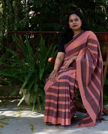 handloom cotton fabric sari Indian fashion