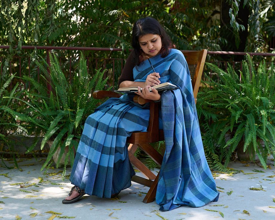 handloom cotton fabric sari Indian fashion