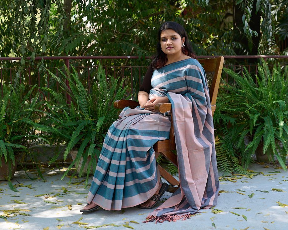 handloom cotton fabric sari Indian fashion