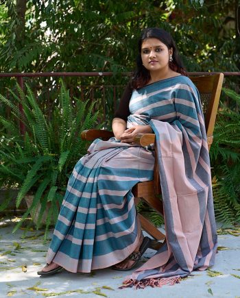 handloom cotton fabric sari Indian fashion