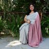 handloom cotton fabric sari Indian fashion
